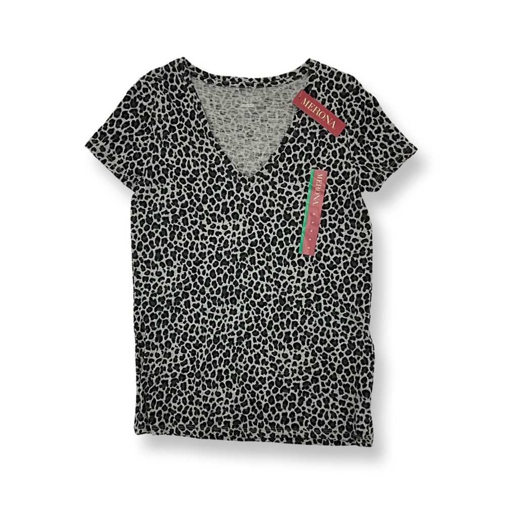 Merona gray leopard t-shit
